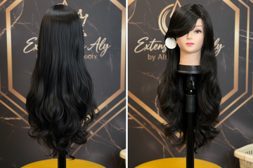 Jet Black Full Head Wig