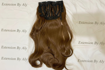 Light Brown Half Head Wig